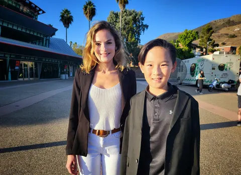 Justin Chen with Ana Vidovic