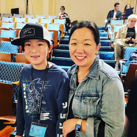 Justin Chen with Connie Sheu