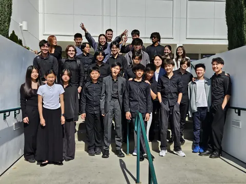 Justin Chen with fellow musicians