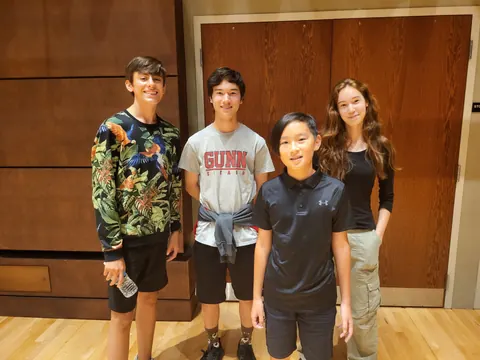 Justin Chen with friends