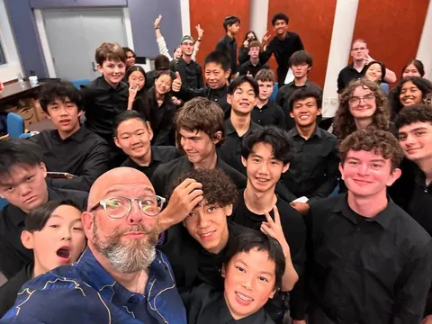 Justin Chen with friends