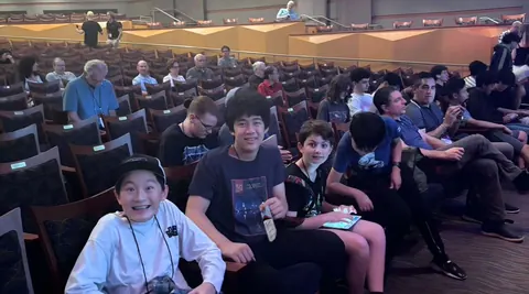 Justin Chen with friends