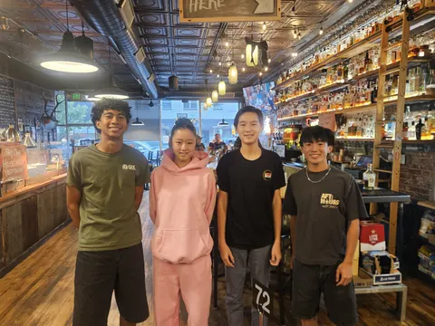 Justin Chen with friends