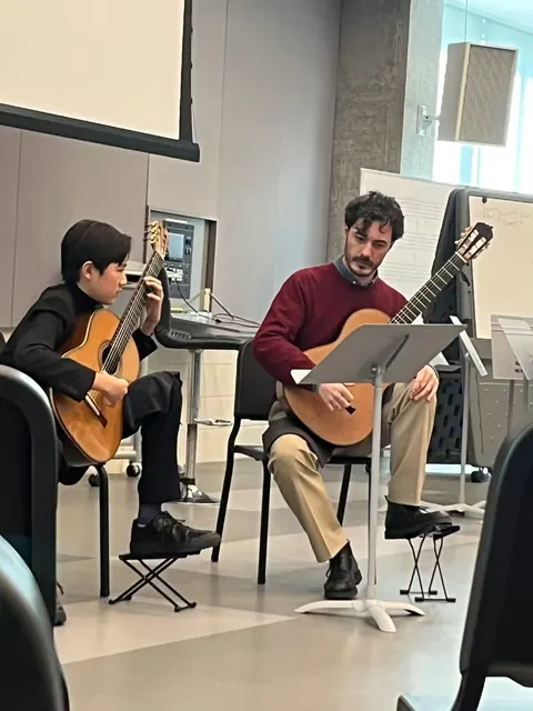 Justin Chen with Gabriel Bianco