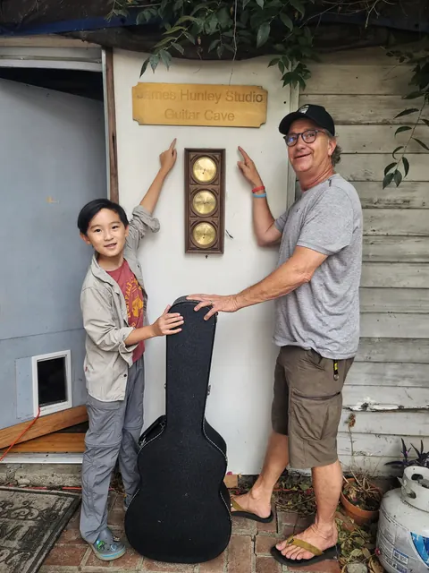 Justin Chen with James Hunley