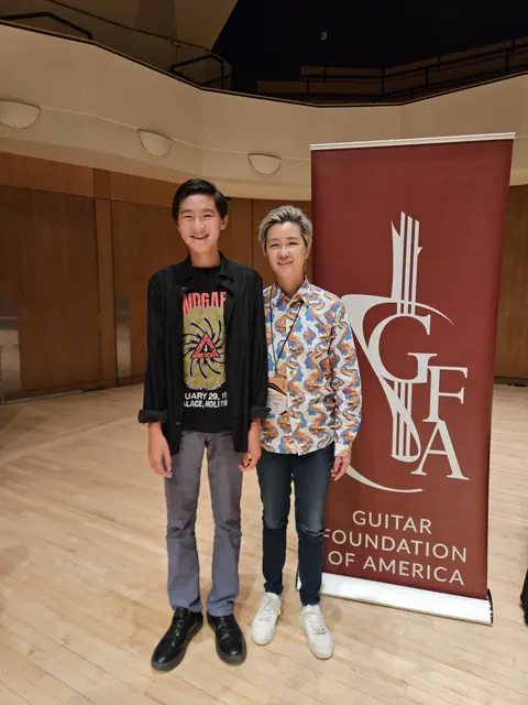 Justin Chen with Meng Su