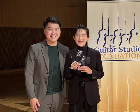 Justin Chen with Dr. Tengyue Zhang
